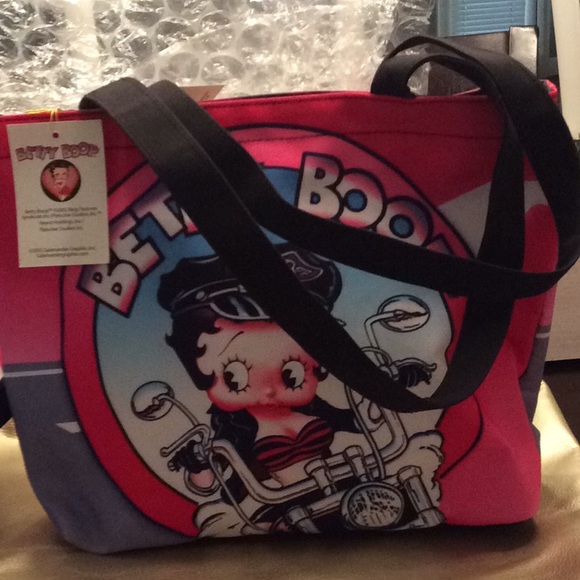 Handbags - Betty Boop Soft Bag and Makeup Purse 11”